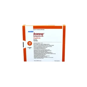 Aranesp 30 μg /0.3 mL | Darbepoetina Alfa | Solución inyectable | Laboratorio Amgen